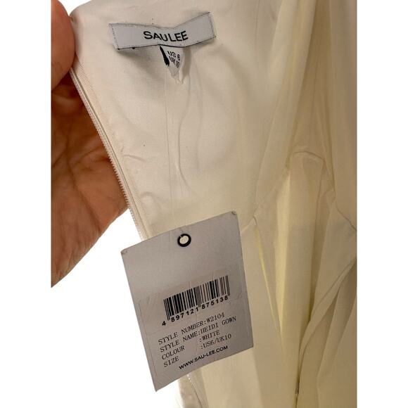 Sau Lee Heidi Wedding Gown Satin Strapless Bridal Formal Fairytale Princess Sz 6 - Picture 9 of 12